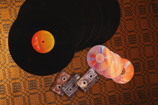 vinyl records and CDs