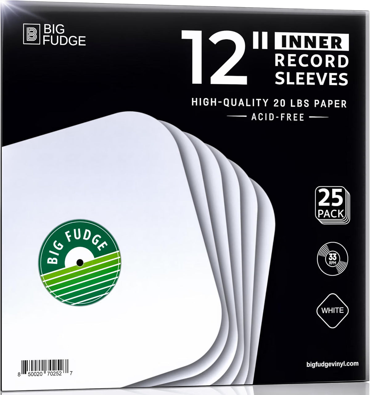12 inches inner sleeve 25 packs
