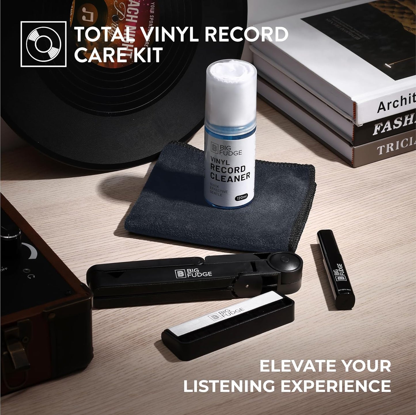 Vinyl Record Cleaning Kit - 6-in-1 Vinyl Record Cleaner