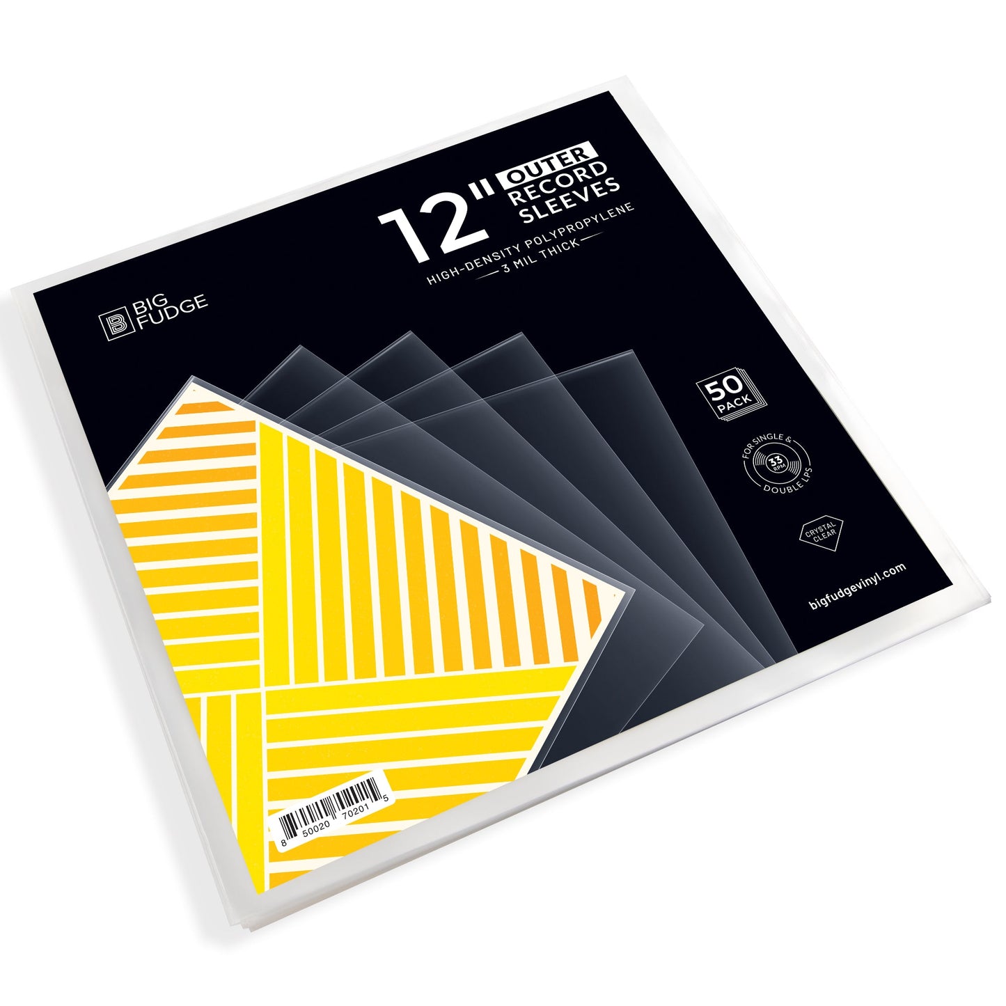 Outer Sleeves 3 mil HDPP Crystal Clear Wrinkle Free