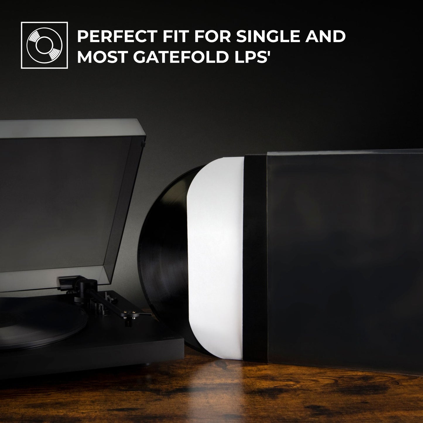 Perfect fit for single and most gatefold lps