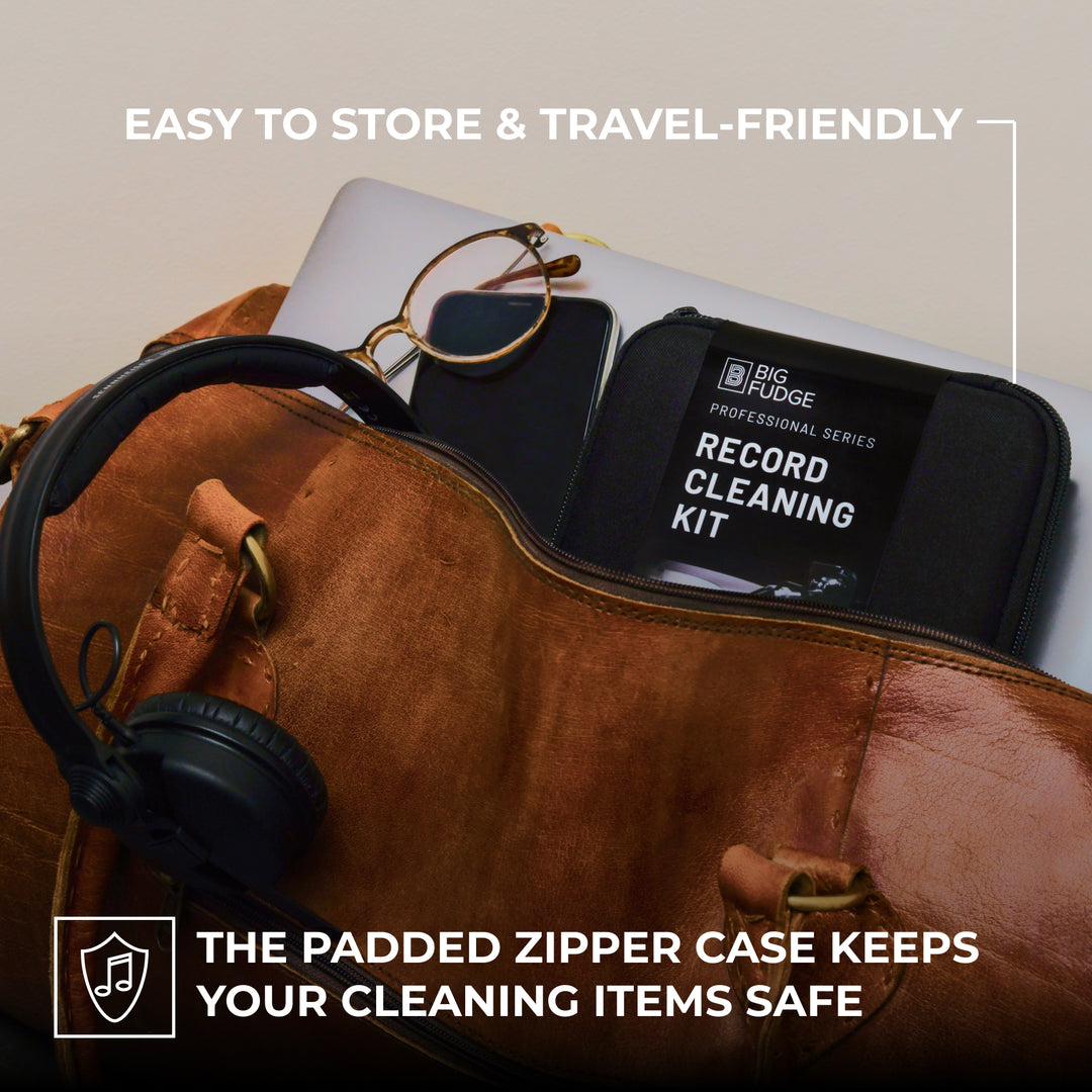 padded zipper case to keep cleaning items safe