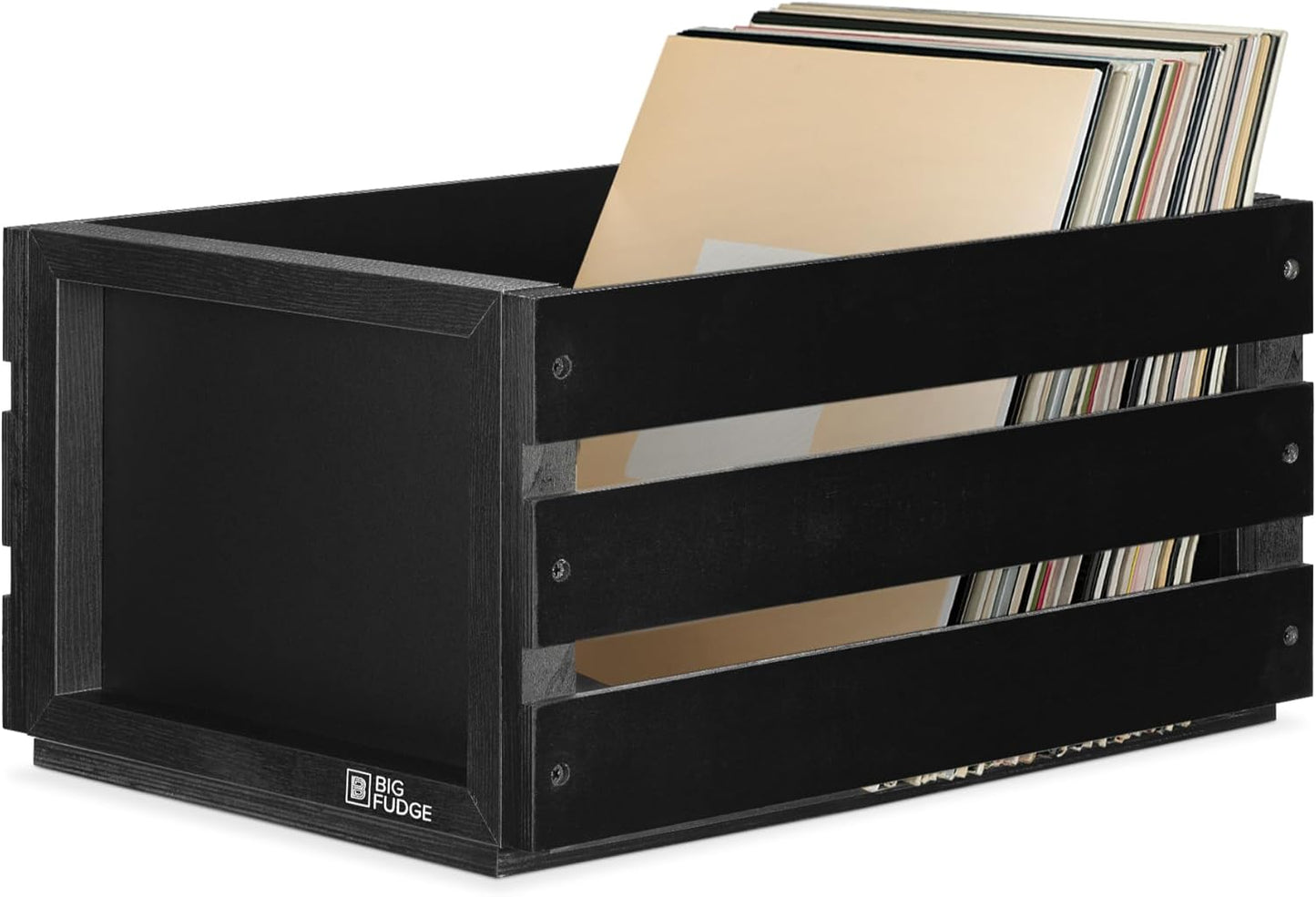 Record Crate with Chalkboard