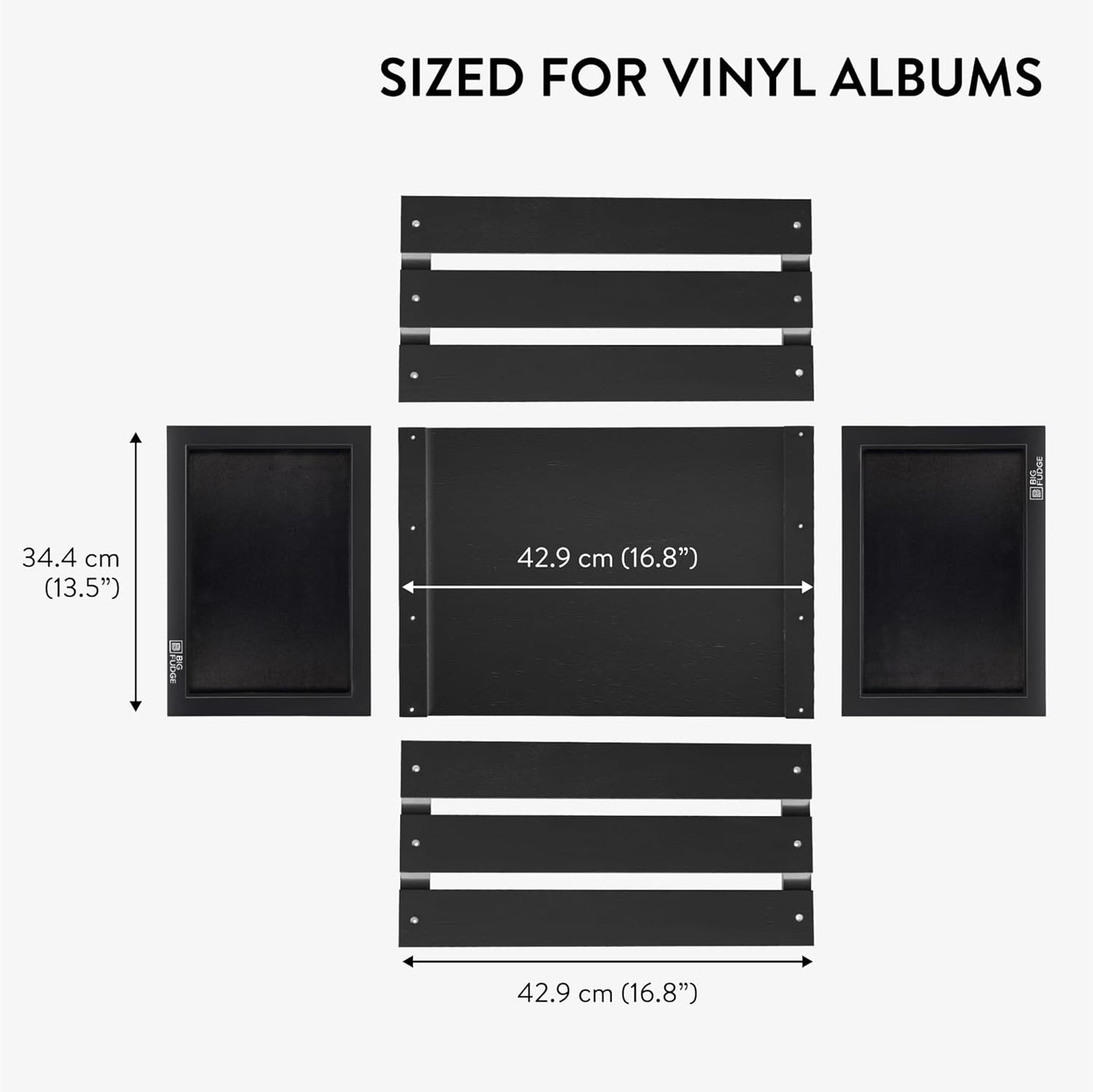 Record Crate with Chalkboard & Wheels
