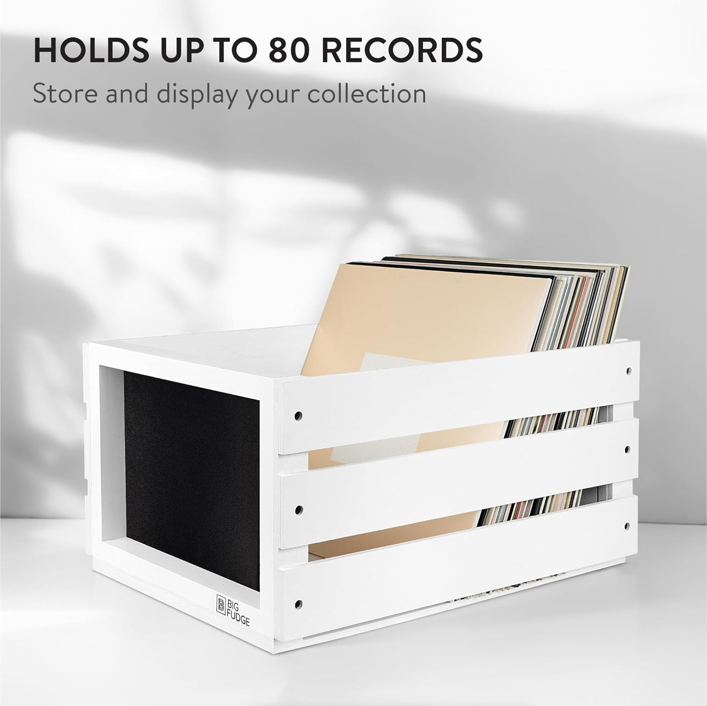 Record Crate with Chalkboard
