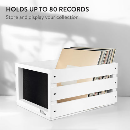 Record Crate with Chalkboard