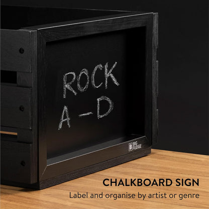 Record Crate with Chalkboard