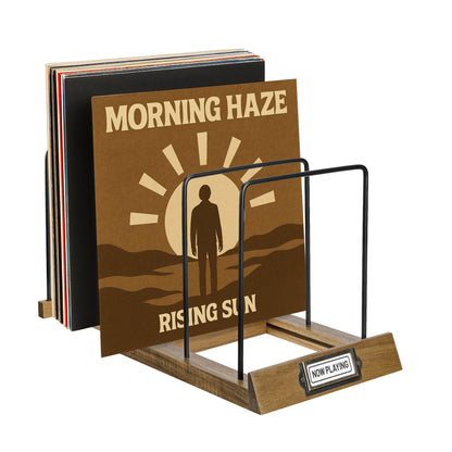 Expandable Record Storage - LP Album Rack & Scratch-Resistant Vinyl Holder Stand