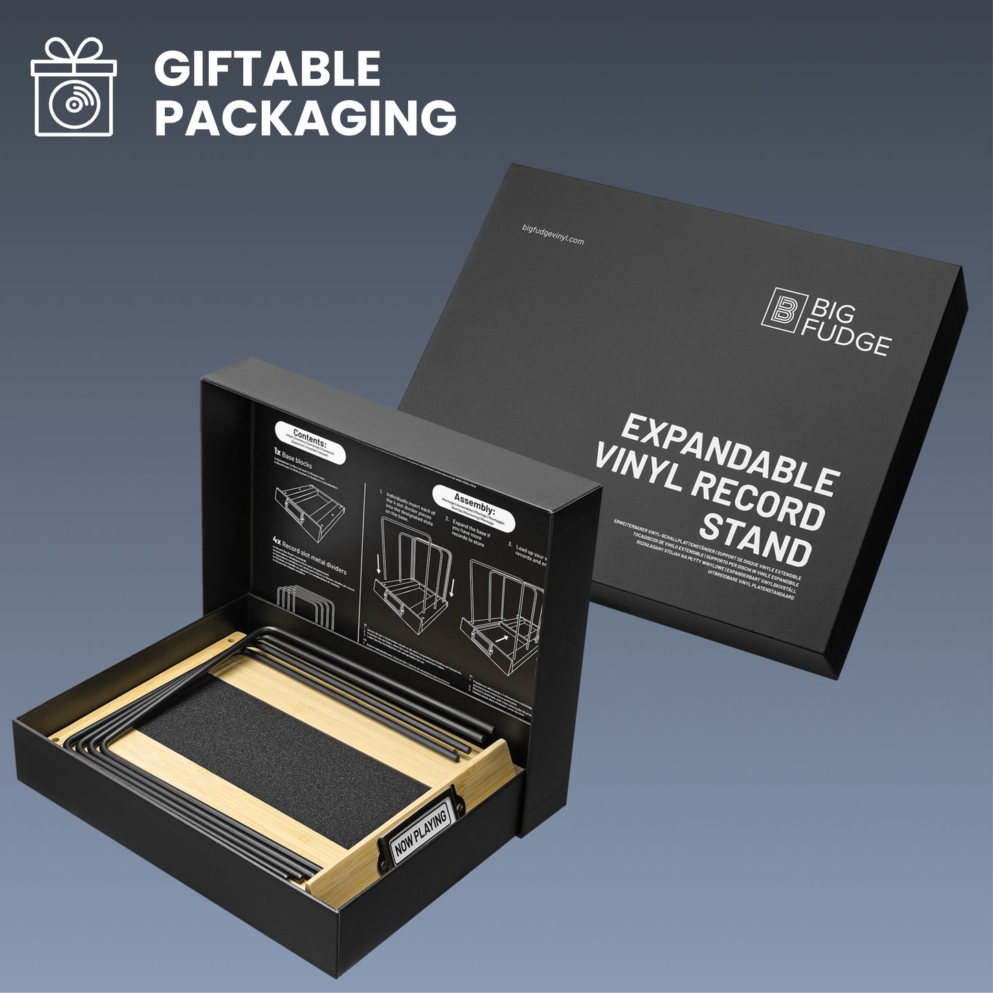 Expandable Record Storage - LP Album Rack & Scratch-Resistant Vinyl Holder Stand