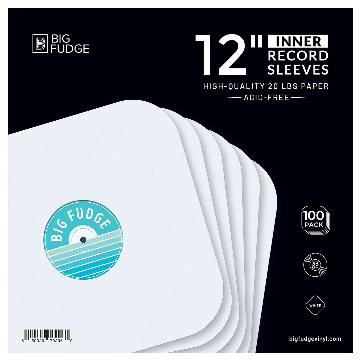 12inch Inner Record Sleeves _12 inch _100x Pack