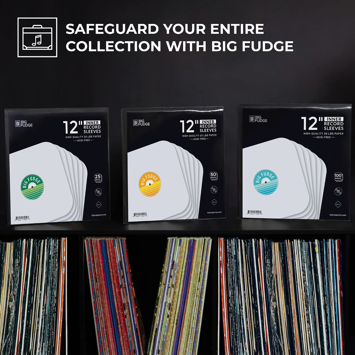 12 inches inner sleeve 25 packs