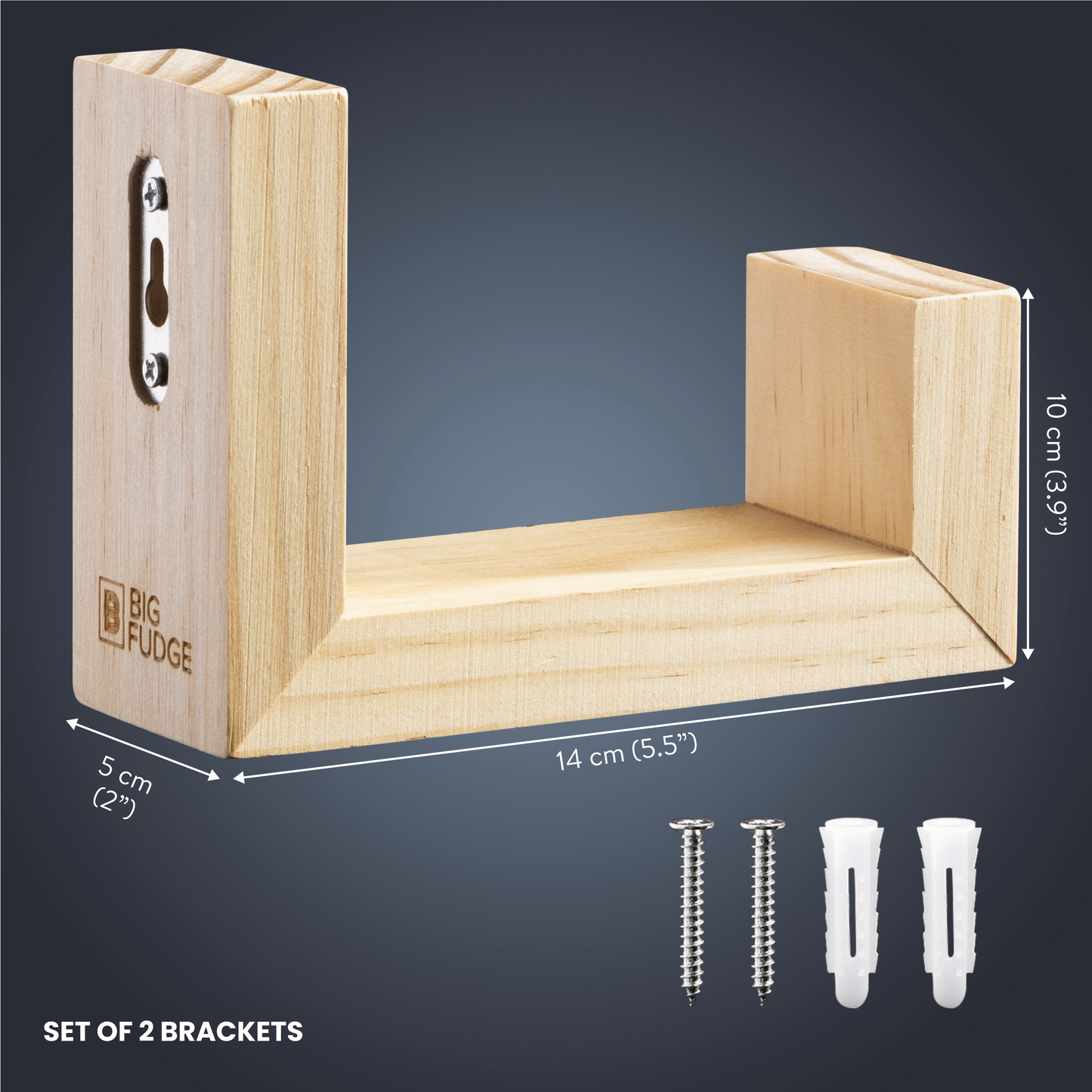 Vinyl Wooden Wall Shelf Bracket