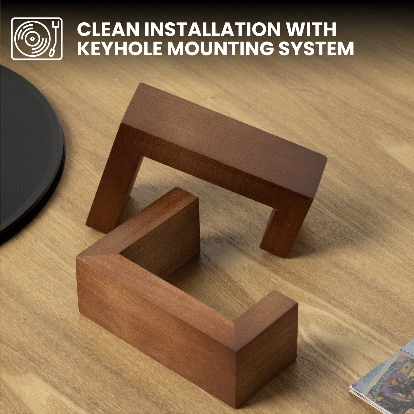 Vinyl Wooden Wall Shelf Bracket