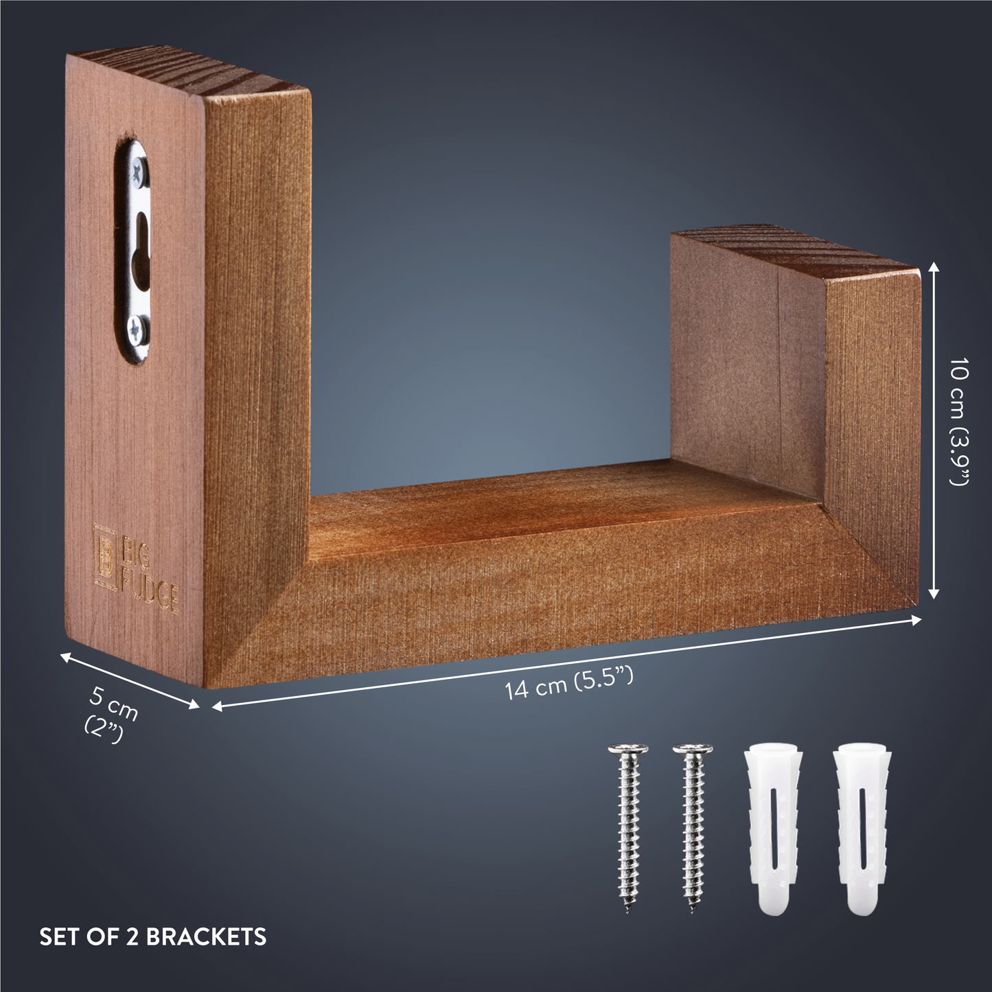 Vinyl Wooden Wall Shelf Bracket