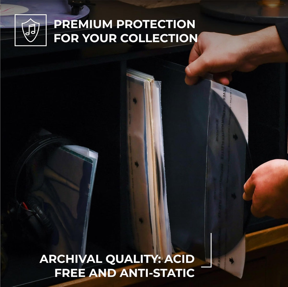 12 inches premium inner sleeve 100 packs