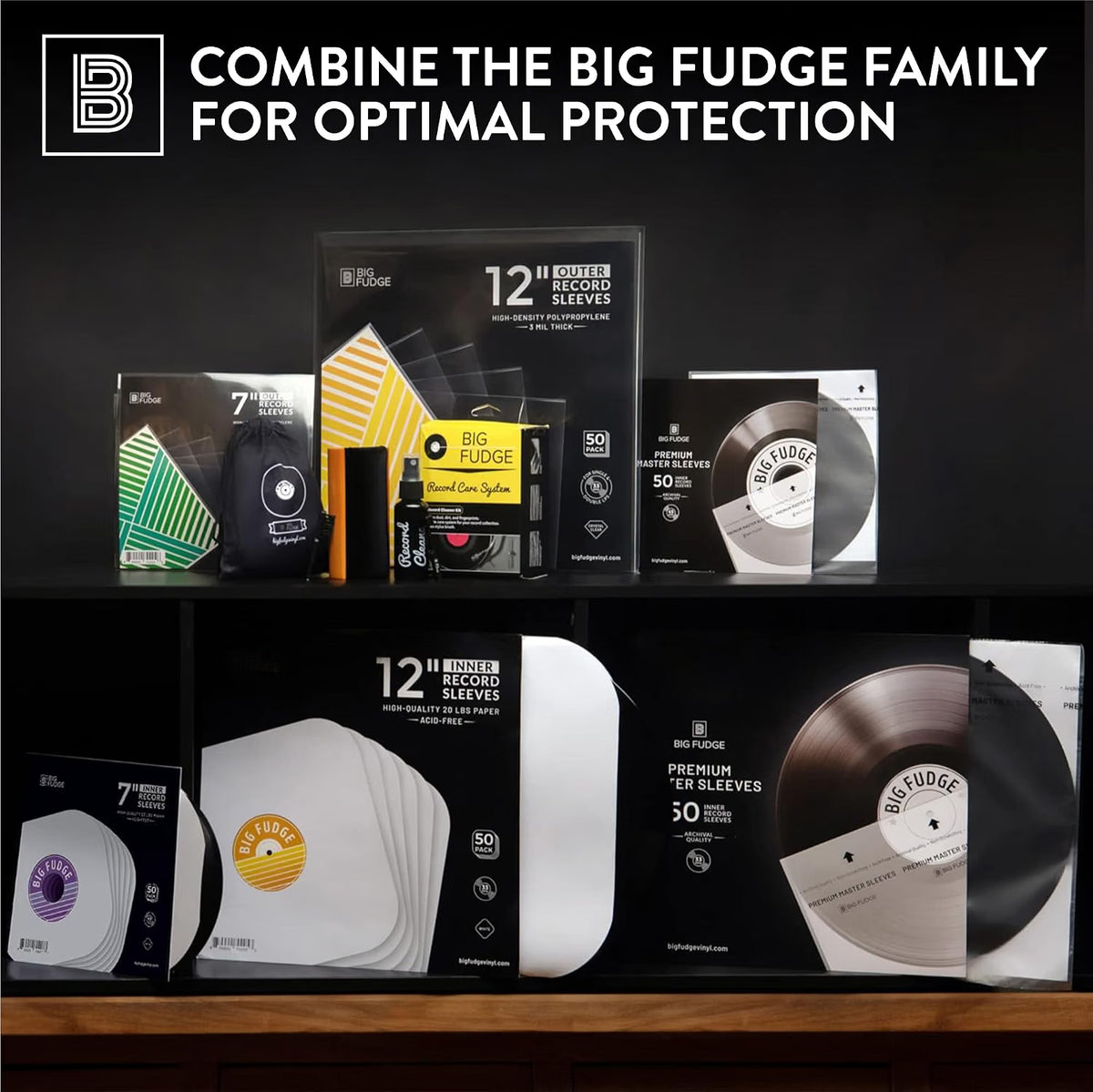 7 Inches Premium inner sleeve round bottom 50 packs