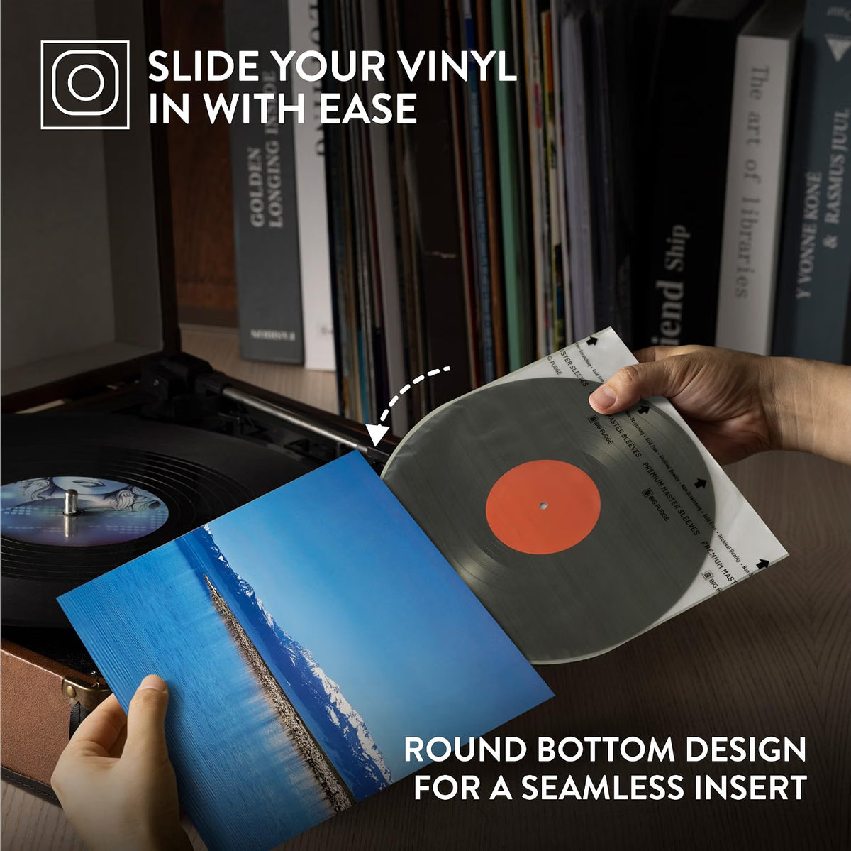 7 inches Premium inner sleeve round bottom 25 packs