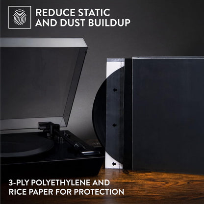 7 inches Premium inner sleeve round bottom 25 packs
