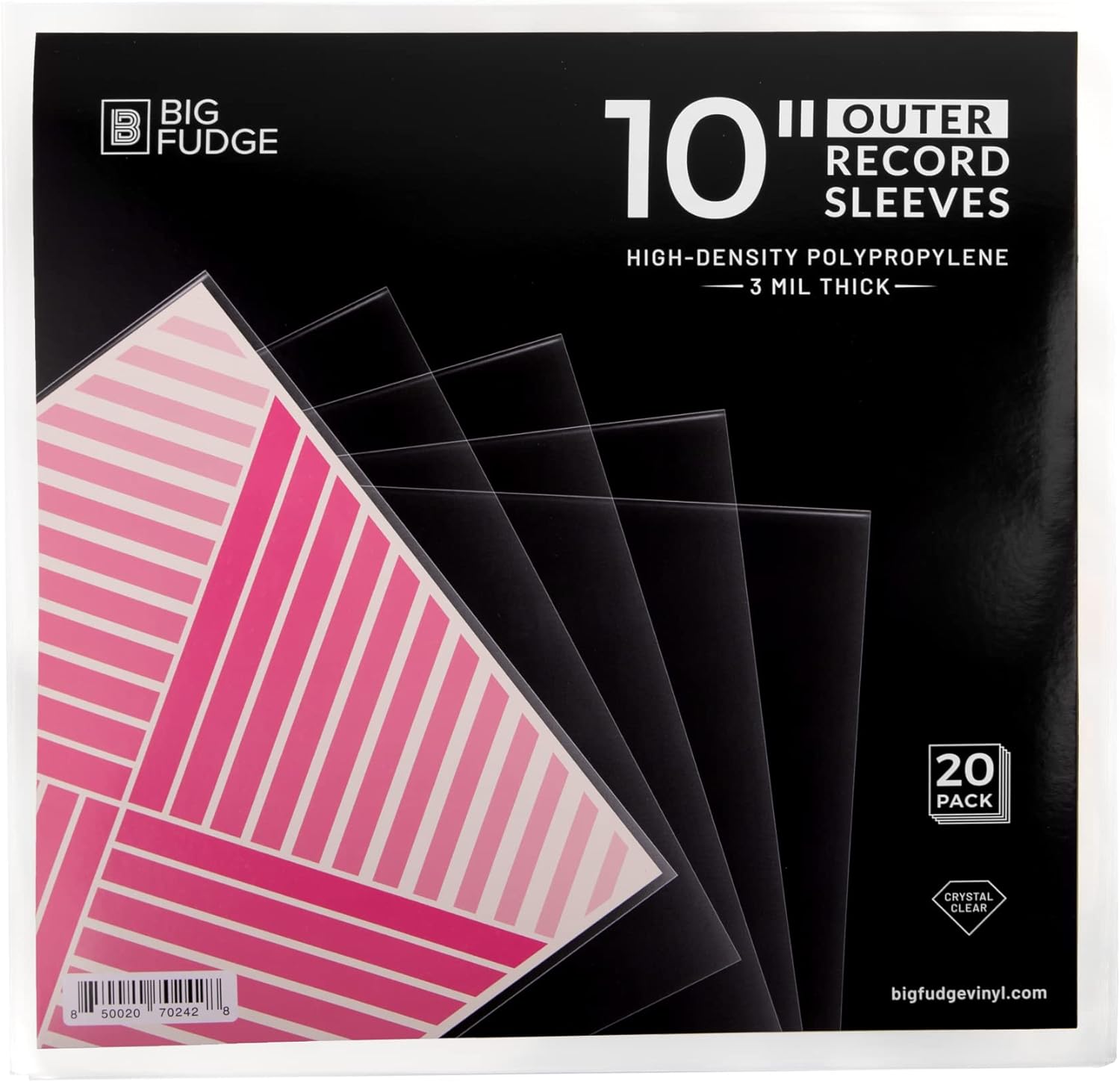 Outer Sleeves - 3 mil HDPP, Crystal Clear, Wrinkle-Free