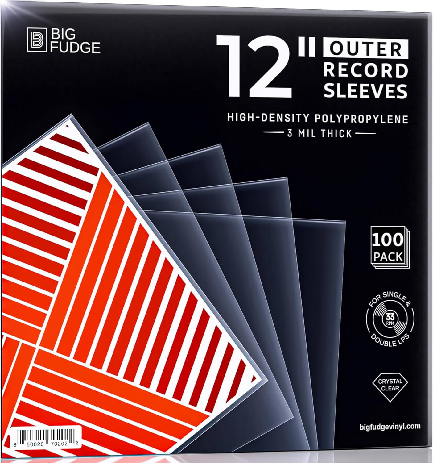 Outer Sleeves - 3 mil HDPP, Crystal Clear, Wrinkle-Free