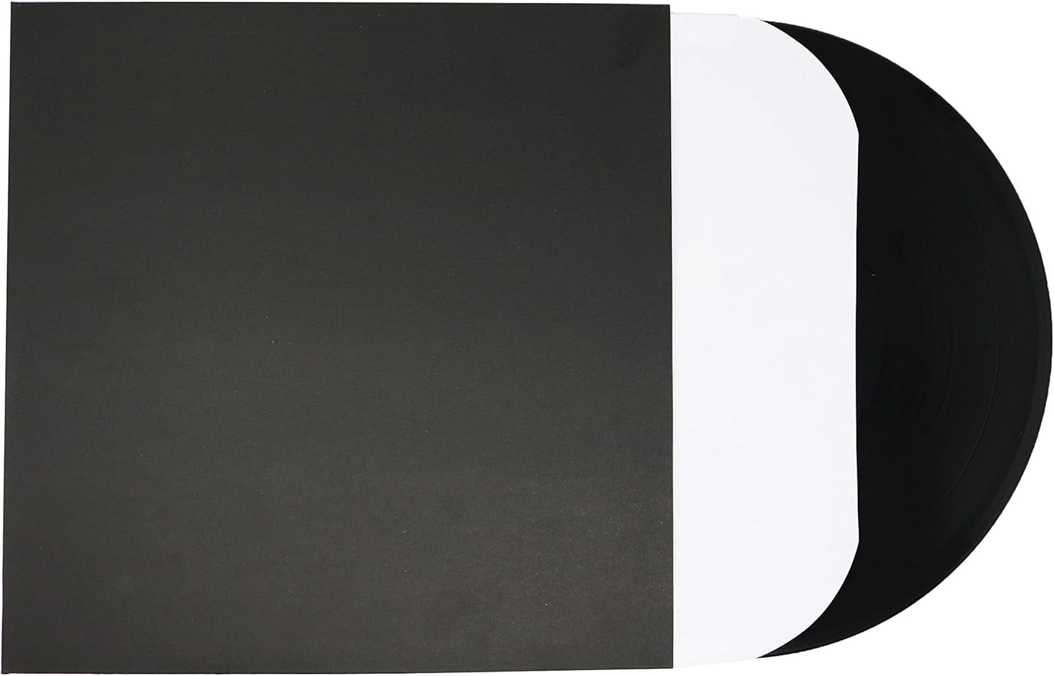 Blank Album Jackets, Black or White, 20x 12 Inch or 7 Inch LP Vinyl Covers