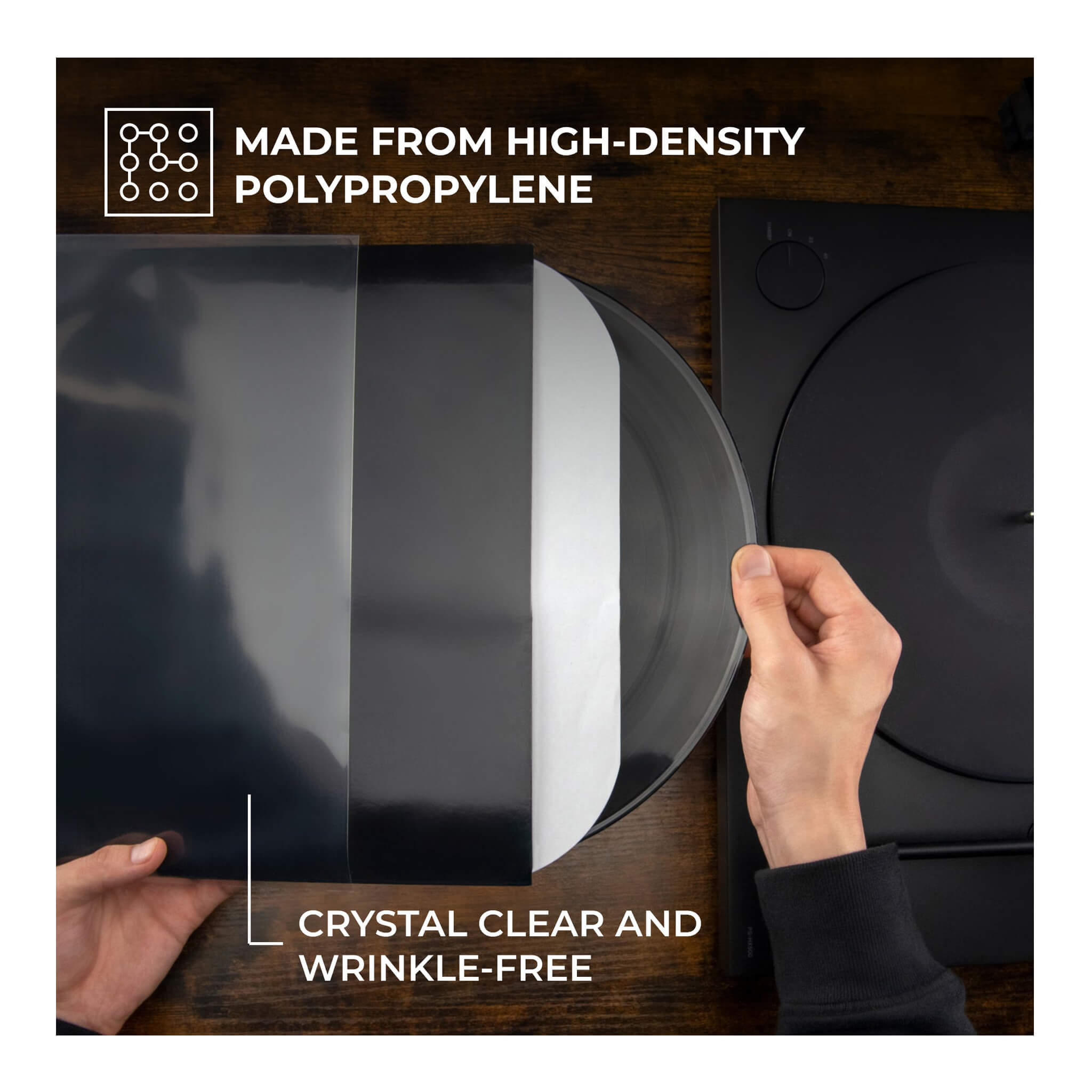 Outer Sleeves - 3 mil HDPP, Crystal Clear, Wrinkle-Free