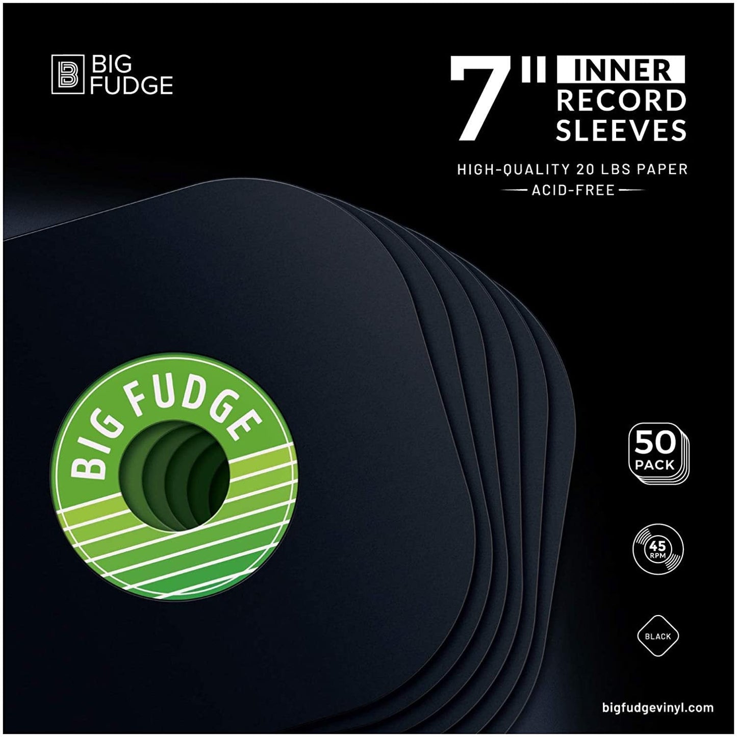 Black Special Edition 7 Inner Record Sleeves