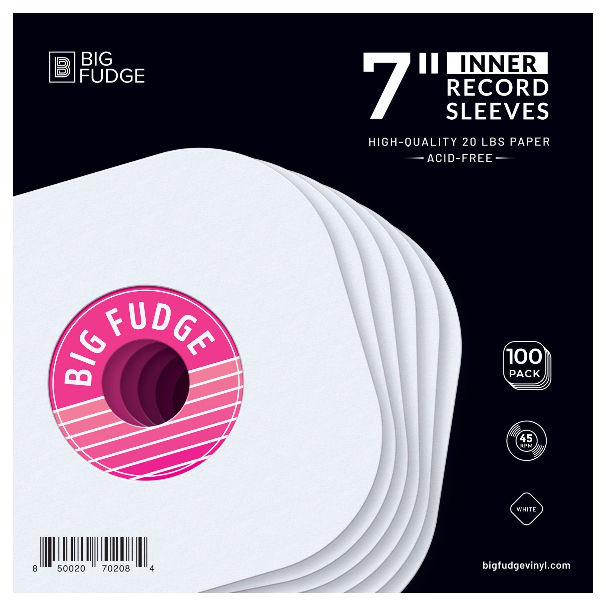 Inner LP Sleeves - Premium Paper with Rounded Corners / Pack of 50
