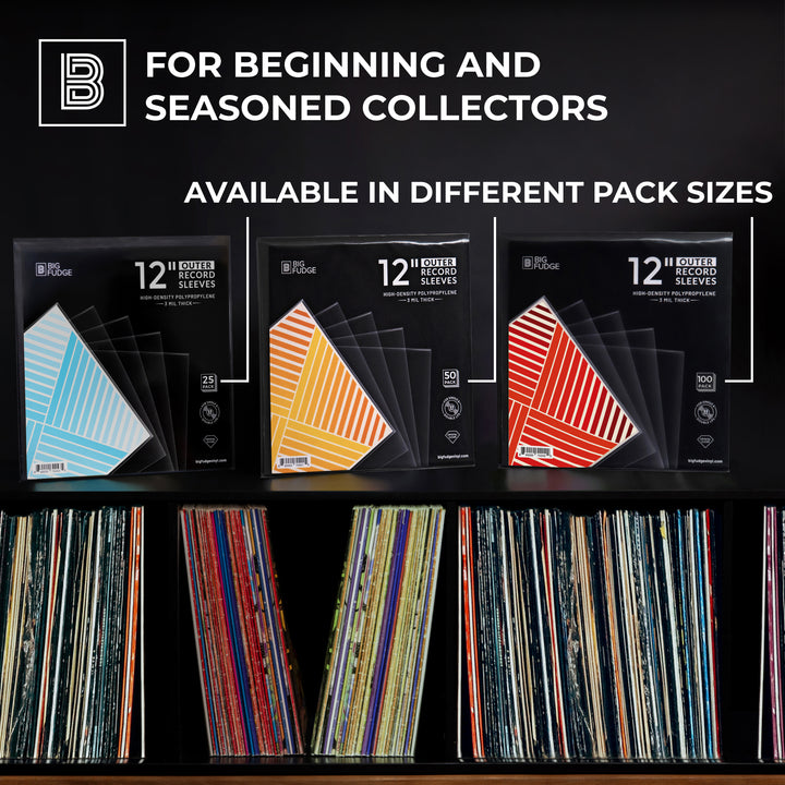 Big Fudge BFOS7x100US 7-inch 45RPM Vinyl Record Outer Sleeves Polypropylene 100 Pack Crystal Clear Big Fudge BFOS7x100US 7-inch 45RPM Vinyl Record Outer Sleeves Polypropylene 100 Pack Crystal Clear