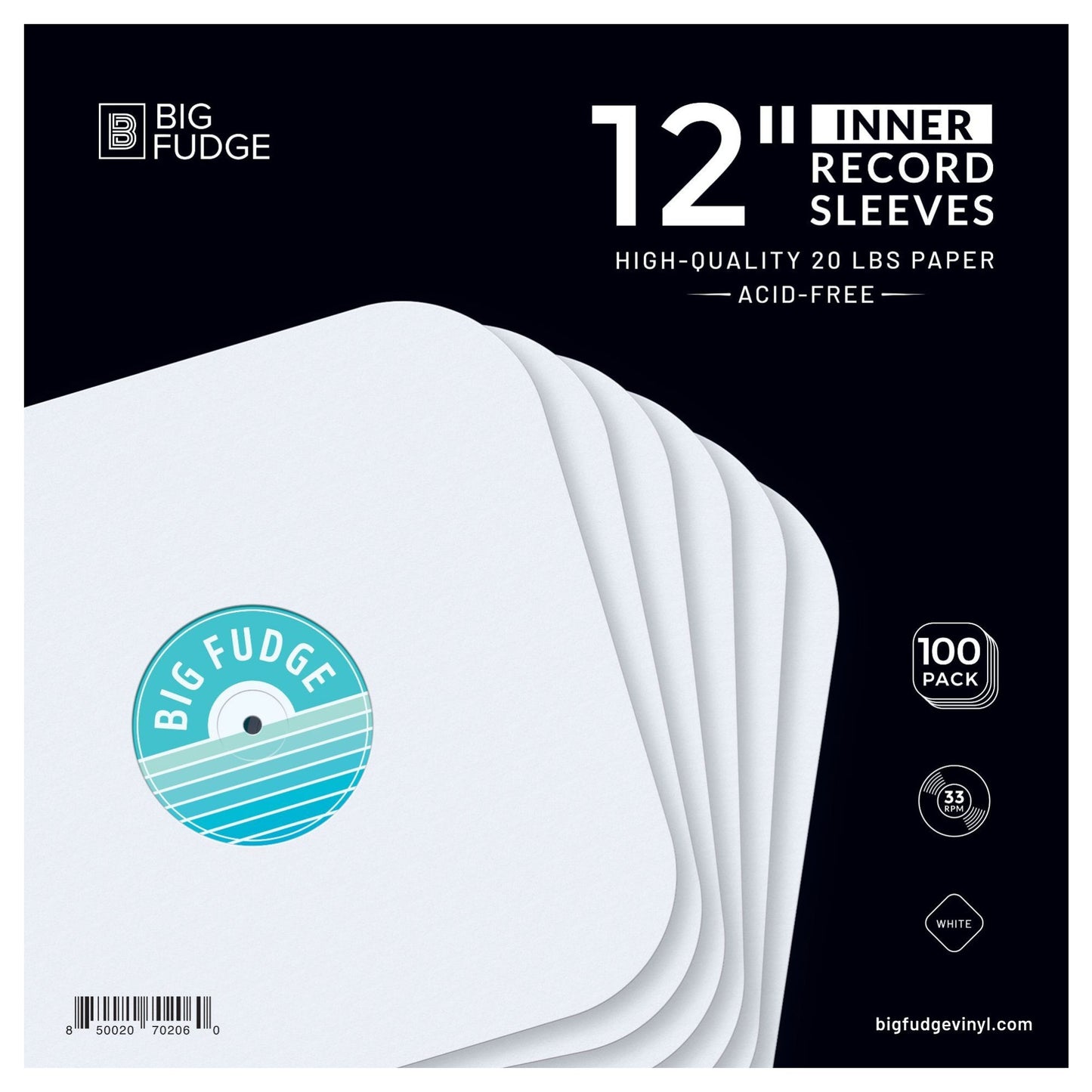 Vinyl Record Inner Record Sleeves Acid Free Paper & Round Corners