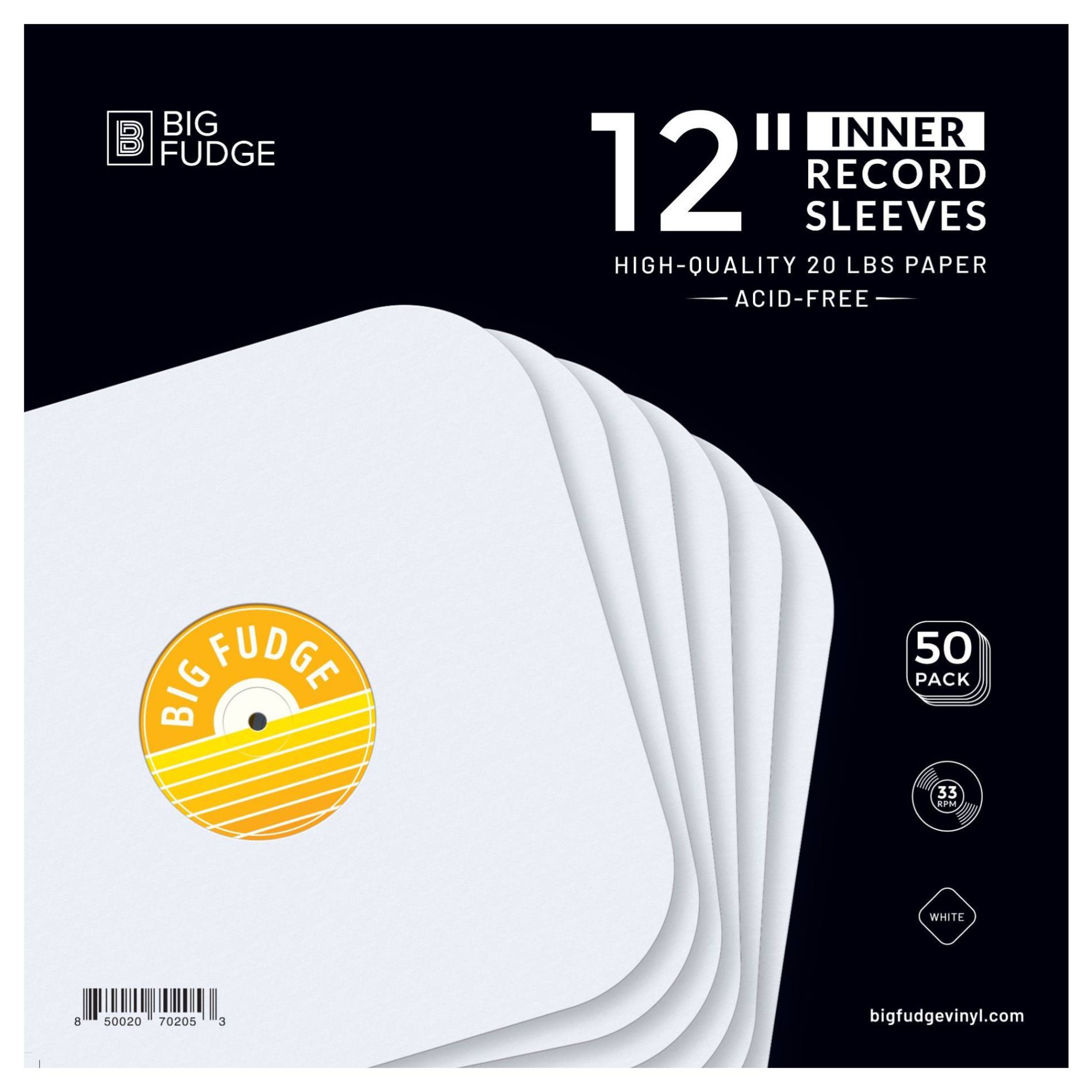 100 LP Vinyl Record Inner Sleeves Heavy Stock Ivory White Paper 12 33 RPM  659257818335